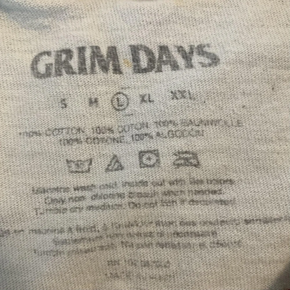 Grim Days Trip Of‎ A Lifetime Shirt Mens Large White Skeleton Mushroom Graphic